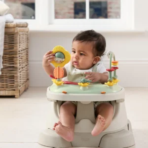 Mamas & Papas Bug 3-in-1 Floor & Booster Seat with Activity Tray Clay