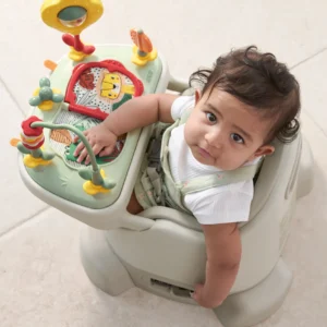 Mamas & Papas Bug 3-in-1 Floor & Booster Seat with Activity Tray Clay