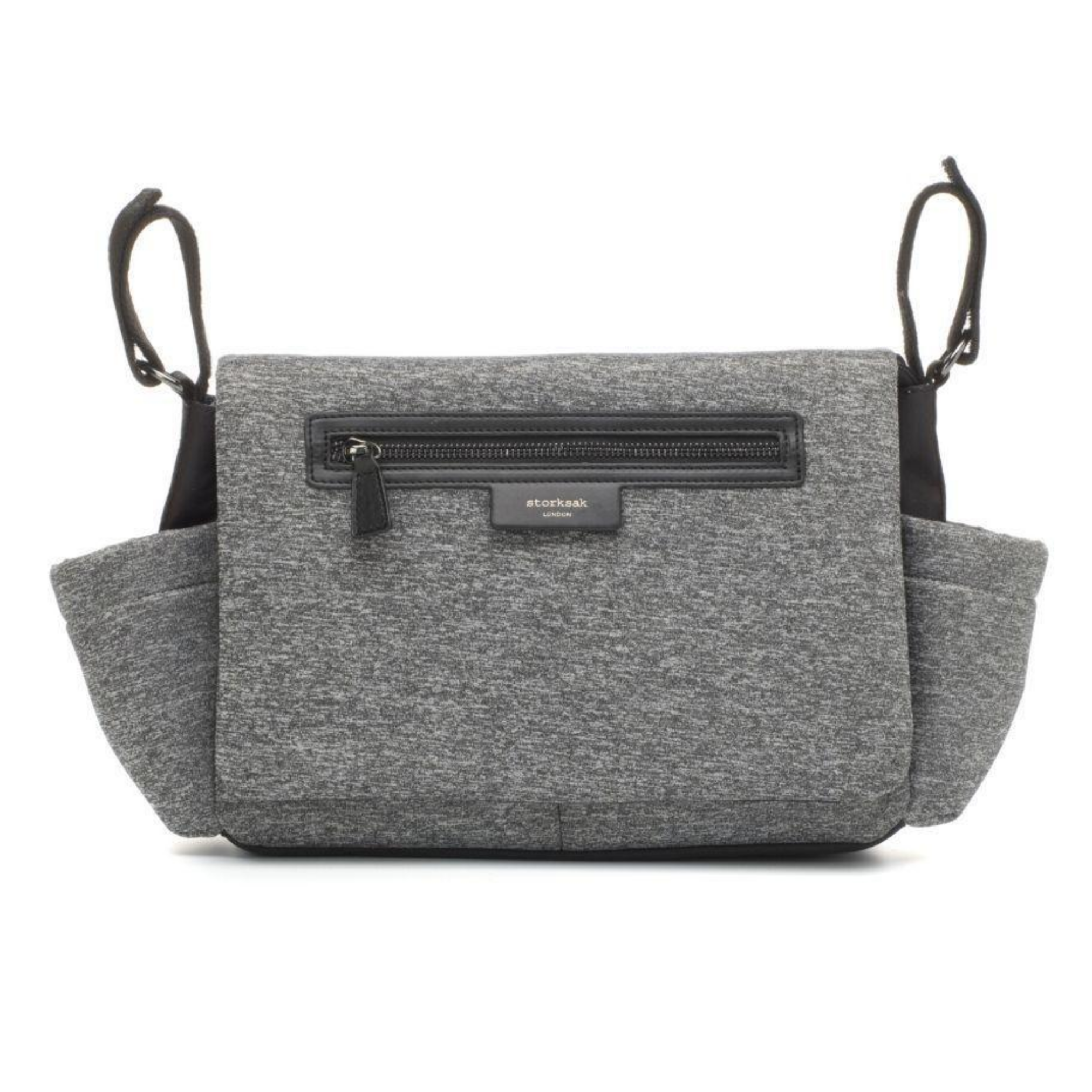 Storksak Stroller Organiser Luxe Grey Mum N Me