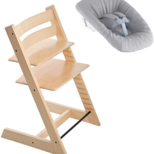 Stokke Tripp Trapp Natural Oak Chair with FREE Newborn Set