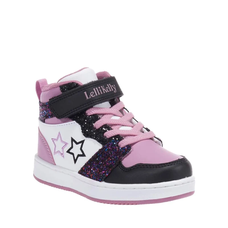 Pink sparkly high outlet tops