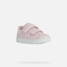 Geox Eclyer Pink Velcro Trainers