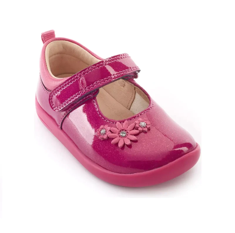 Startrite Fairytale Berry Pink Glitter Patent Girls First Shoes