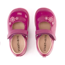Startrite Fairytale Berry Pink Glitter Patent Girls First Shoes