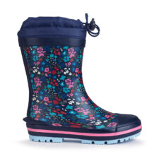 Startrite Big Puddle Wellies - Navy Floral
