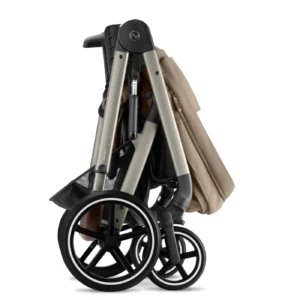 Cybex Balios S Lux 10 Piece Bundle Almond on Taupe Chassis