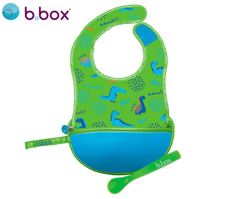  B.Box Travel Bib & Spoon in Dino