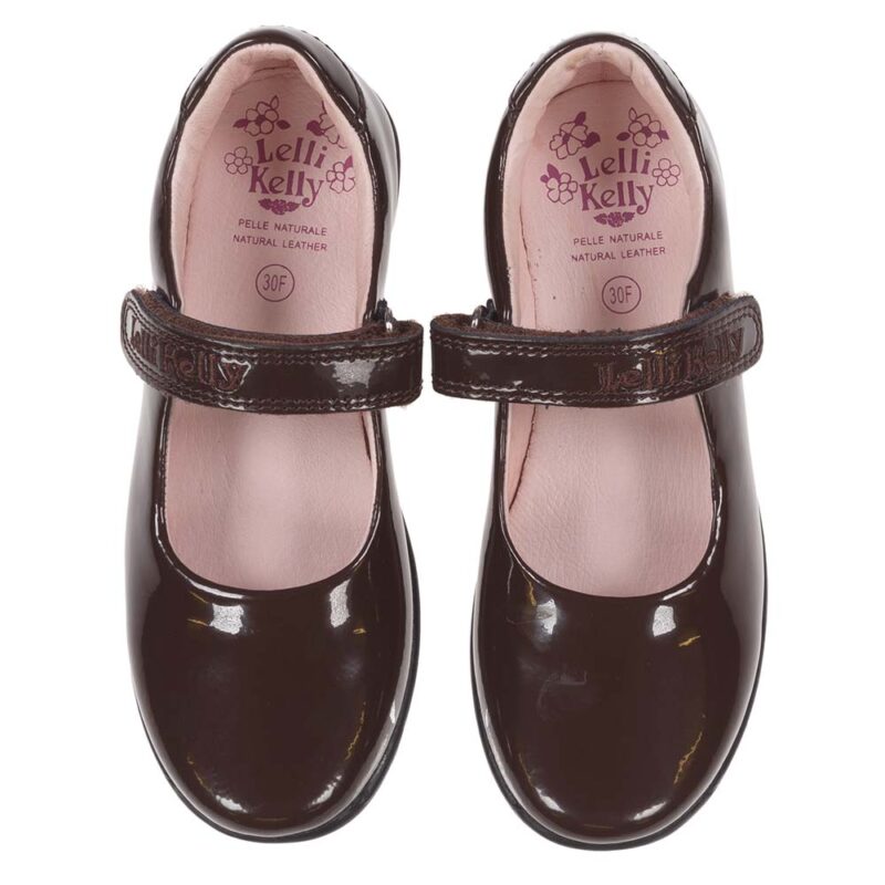 Lelli Kelly Classic School Dolly Shoe - Brown Patent