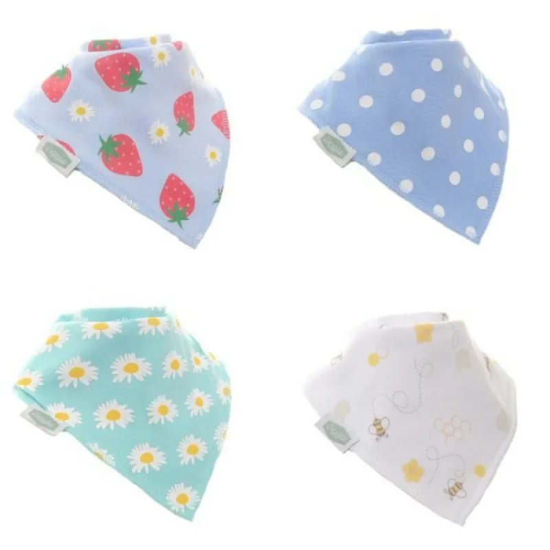 Ziggle Daisy Dribble Bib 4 Pack