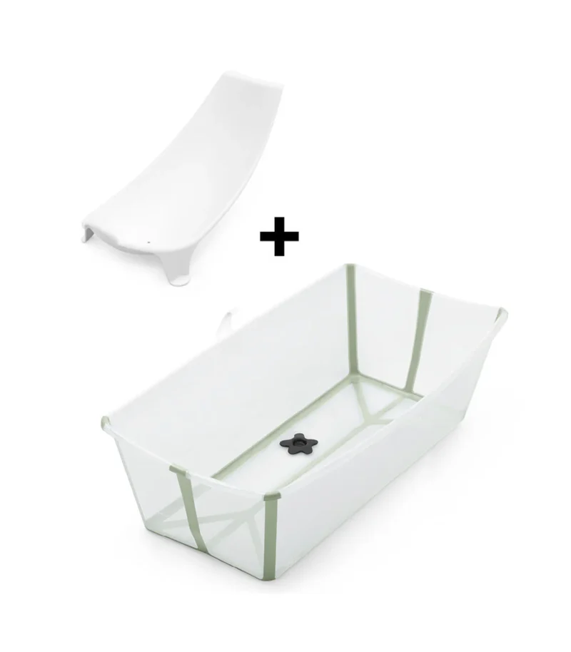 Stokke Flexi Bath XL Green with FREE Newborn Support