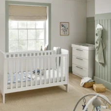 Mamas & Papas Hampden Nursery Cotbed & Dresser Changer - White