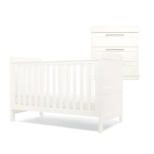 Mamas & Papas Hampden Nursery Cotbed & Dresser Changer - White