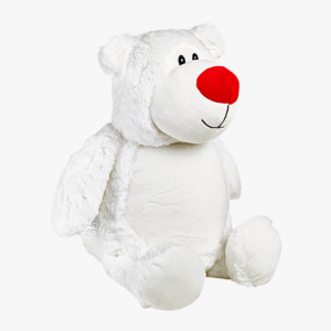 cubbies white bear red nose 1