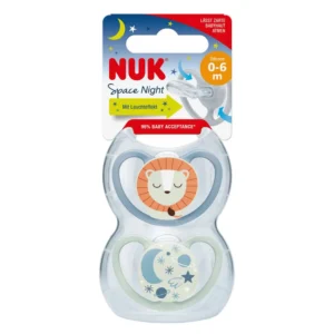 NUK Space Night Soothers Glow in the Dark