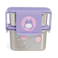 Skip Hop Zoo Stainless Steel Lunch Kit Narwhal