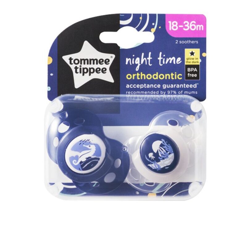 Tommee Tippee Closer to Nature Night Time Soothers 18-36 months