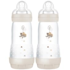 MAM Easy Start Anti-Colic Bottles 320ml 2 Pack Taupe