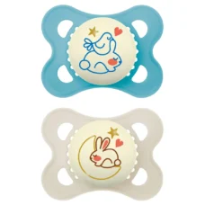 MAM Original Pure Night Soother 2-6 Months+ 2 Pack