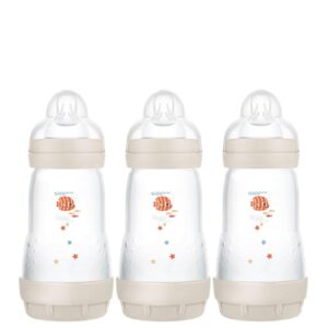 MAM Easy Start Anti-Colic Bottles 260ml 3 Pack Cream