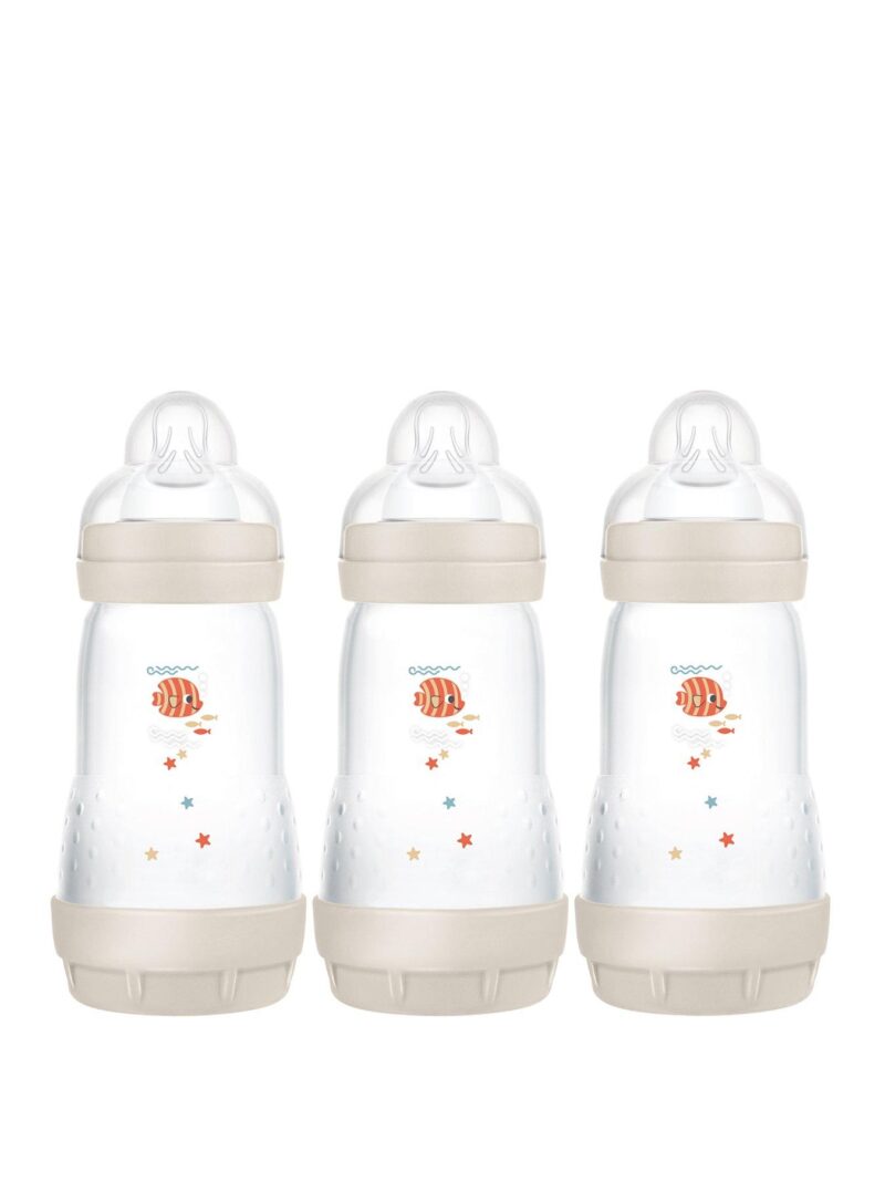 MAM Easy Start Anti-Colic Bottles 260ml 3 Pack Cream