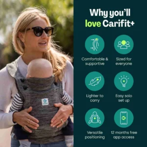 Carifit+ Multi-Position Baby Carrier Cool Grey