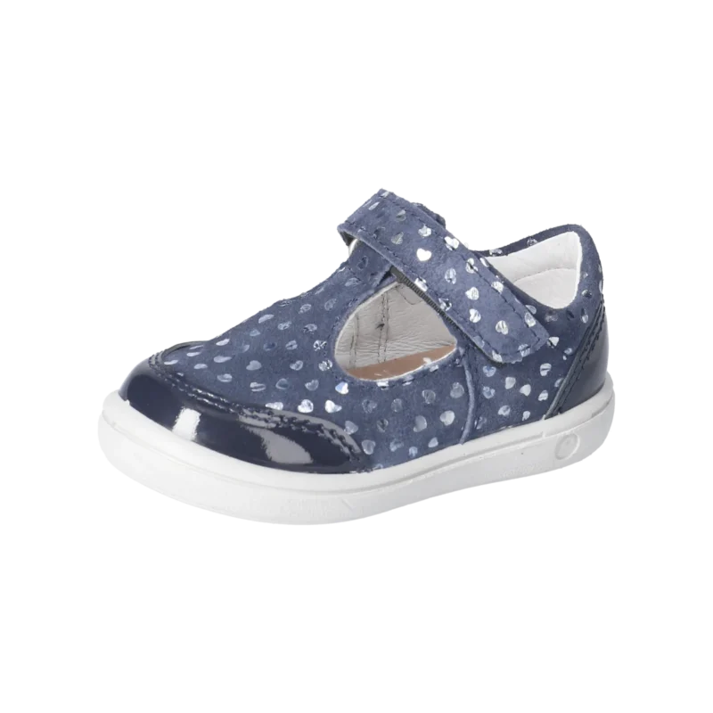 Ricosta Winny T-Bar Shoes Navy