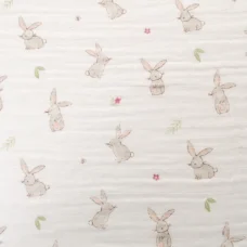 Ziggle Baby Muslin Wash Cloths Bunnies