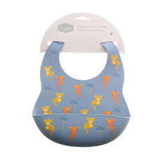 Ziggle Catch It Silicone Bib Tiger and Leopard