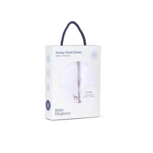 Baby Elegance Jersey Fitted Sheets Moses 2 Pack Safari