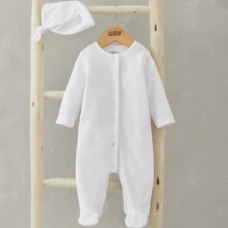 Mamas & Papas Velour Cloud All-in-One with Hat - 2 Piece Set