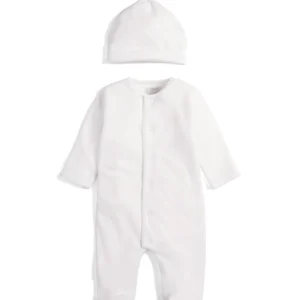 Mamas & Papas Velour Cloud All-in-One with Hat - 2 Piece Set